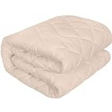 Utopia Bedding Quiltad Madrassöverdrag 180 x 200 cm Beige Madrasskydd Vit