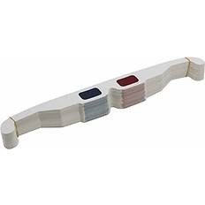 3D Glasses Budda 50 Pairs Flat 3D Glasses Red Cyan White Frame