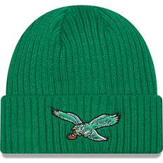 Beanies New Era Men's Kelly Green Philadelphia Eagles Historic Core Classic Cuffed Knit Hat