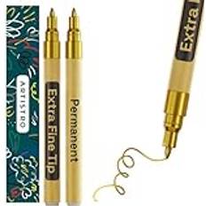 Artistro Metallic Permanent Markers Set of 2 0.7mm