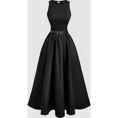 Shein Sleeveless Bodycon Party Dress - Minimalist Black