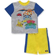 Pokémon Nightwear Children's Clothing Pokémon Little Boys Pajama Set - Blue/Grey/Yellow