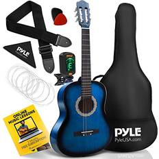 Blåa Akustiska gitarrer Pyle 36 Tum Akustisk Nybörjare PGACLS82BLU