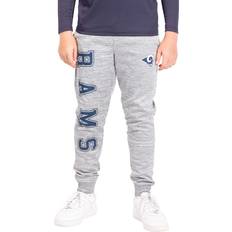 Ultra Game NFL Los Angeles Rams Youth High Performance Moisture Wicking Fleece Jogger Sweatpants, Heather Gray, 14/16