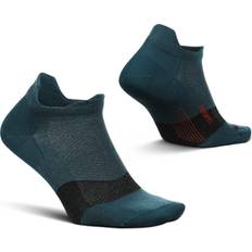 Feetures Merino 10 Ultra Light No Show Tab Strumpor - Blå