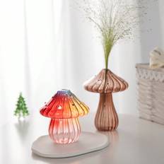 Shein Cute Mushroom-Shaped Glass 1pc Vase 9.2cm