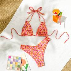 M Bikini Sets Shein Soft Fabric Fresh Style Halter Bikini - Summer