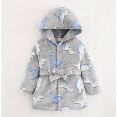 Shine Cozy Pixies Cartoon Dinosaur Robe Thermal Lined