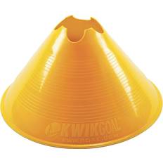 Marker Cones Kwik Goal Jumbo Disc Cones (Yellow, Pack of 12),6-Inch x 11-Inch