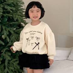 Elastane Sweatshirts Children's Clothing DAZY Young Girls' Round Neck Sweatshirt - Fall Outfit