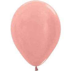 Rose Gold Latex Balloons Amscan Sempertex Latex Metallic Balloons Pack of 50