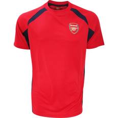 Arsenal FC T-shirts Arsenal F.C. Mens Official Football Crest Panel T-Shirt (Small) (Red/Black)