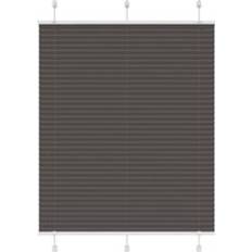 vidaXL Plisserad Persienn Svart 105x100 cm