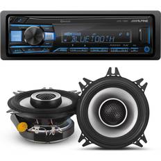 Alpine DIN Boat & Car Stereos Alpine UTE-73BT Mech-Less Digital Bluetooth Media Receiver