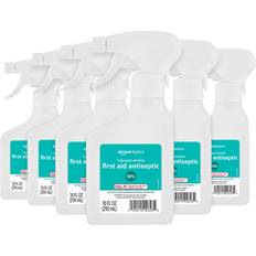 First Aid Amazon Basics Isopropyl Alcohol First Aid Antiseptic Spray Bottle 10 Fluid Ounces 6-Pack