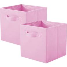 Pink Storage Boxes Powerking Foldable Set of 2 Storage Box