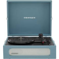 Crosley Voyager Bluetooth Vinyl Record Player, Washed Blue