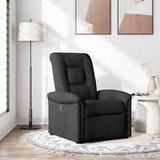 Recliner Lænestole vidaXL Stof Sort Lænestol