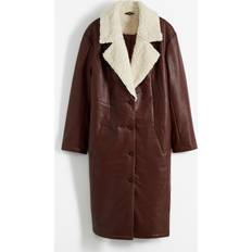 Bonprix Faux Leather Coat - Brown