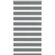 Gardiner & Tillbehör vidaXL Rullgardin Zebra Mörkgrå 90x100 cm