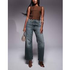 River Island Kläder River Island Mörktvättade Jeans Med Rak - Blå