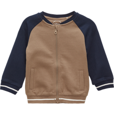 s.Oliver Baby's Warm Sweat Jacket with Elastic Cuffs - Cognac