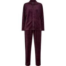 Decoy Velour Pyjamas Set - Bordeaux