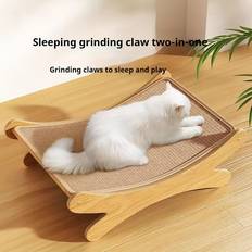 Pets Temu Sisal Rope Cat Scratcher Lounge with Integrated Play Mat