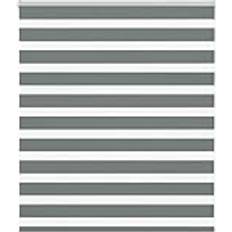 Gardiner & Tilbehør vidaXL Zebragardin Mørkegrå 135x100 cm Polyester