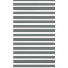 Gardiner & Tillbehör vidaXL Rullgardin Zebra Mörkgrå 150x200 cm Tyg 145,9cm Polyester
