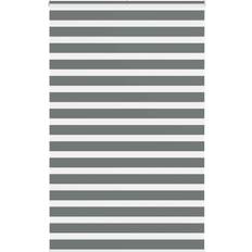 Gardiner & Tillbehör vidaXL Rullgardin Zebra Mörkgrå 145x200 cm Tyg Bredd 140,9 cm Polyester
