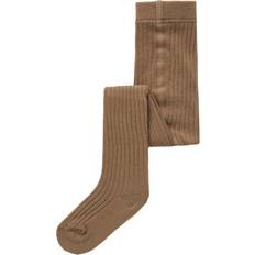 Pantyhoses Lil'Atelier Ribgebreid Panty - Maillot Bruin