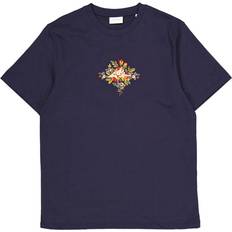 Les Deux T-shirts Les Deux Fiore Bluser T-shirts - Marin/Orange/Mørkerød/Hvid