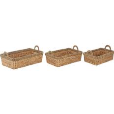 Sommerallee Wicker Rattan 3 Piece Set 110L Basket