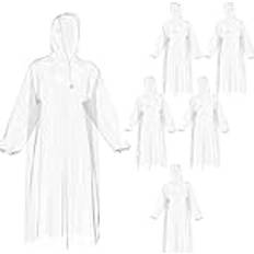 Florals Rain Clothes Redstar Clear Rain Poncho Adult Waterproof - Disposable