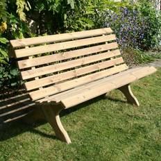 Garden & Outdoor Furniture Garten Living Dakota Fields Lauryn Wooden 208.28cm H x 381cm W x 193.04cm D Garden Bench