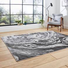 Ivy Bronx Korovia Area Rug 160 x 220 cm Grey, White