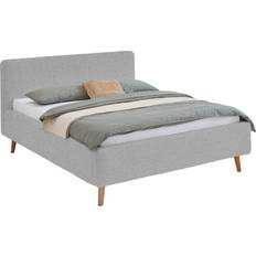 Bedpakketten Polsterbett Grau 180 x 200 cm Betten-Sets