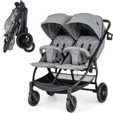 Kinderwagen Costway Faltbarer Zwillingskinderwagen 105 x 78.5 x 106 cm