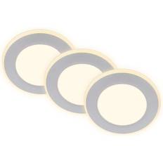 Briloner Spotlights Briloner Inbyggnadslampa Gima Matt Krom Set om 3 Spotlight