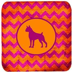Orange Coasters CoolCookware Chevron Pink And Orange Foam Coasters Set of 4 Coaster 4pcs