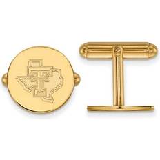 14k Cufflinks 14k Gold Plated Silver Texas Tech University Cuff Links