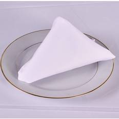 Symple Stuff 100% Polyester 200GSM Napkins 10PC - Cloth Napkin White
