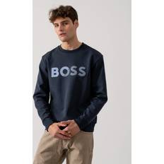HUGO BOSS Salbo Tape Crew Neck Sweatshirt - Navy