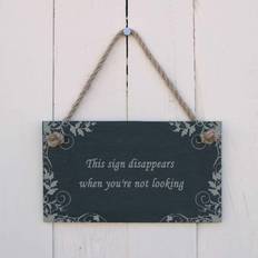 Grey Wall Decor Brambly Cottage When Your Not Sign 10cm H x 18cm W x 0.4cm D Wall Decor