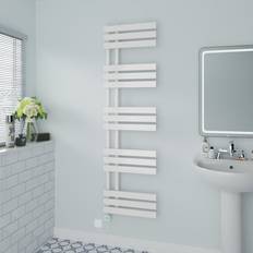 Heated Towel Rails Brayden Studio Cardia Heated Towel Rails 160cm H x 45cm W x 7.35cm D White