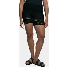 5XL Shorts Urban Classics Crochet Shorts - Schwarz