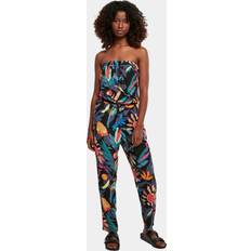 Damen - Viskose Jumpsuits & Overalls Urban Classics Ladies Viscose Bandeau Jumpsuit - Schwarz