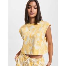 Guld Linnen Nike Wave Dye Cropped Tank Top - Yellow