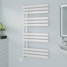 Heated Towel Rails Brayden Studio Caihla Designer Heated Towel Rail 120 x 60 x 7.35 in White